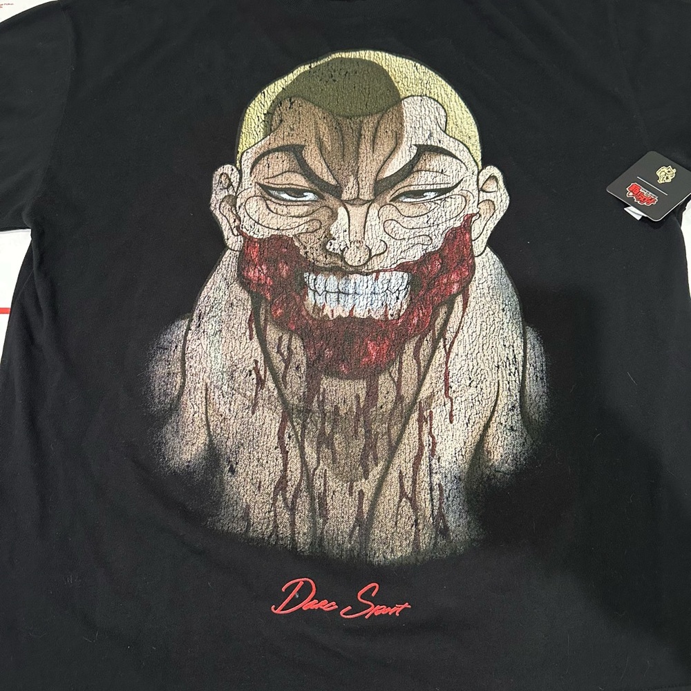 Darc Sport Black Short-Sleeve Tee with Bloody Grinning Face Graphic